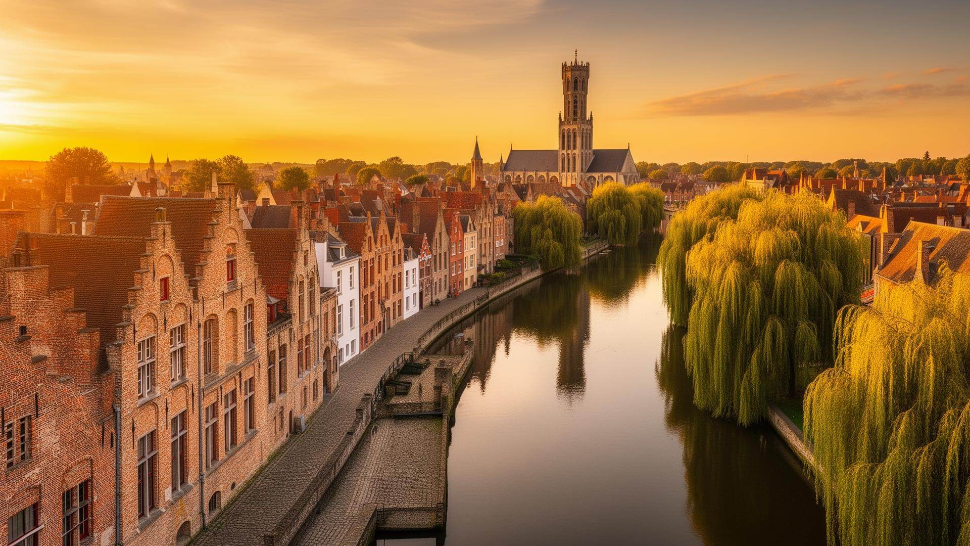 Beautiful Brugge cityscape